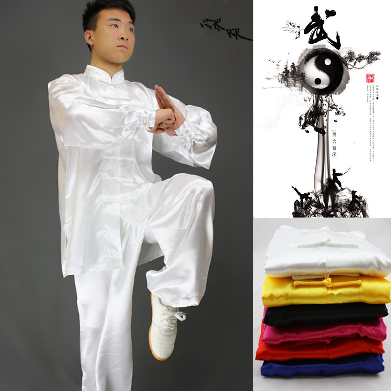 热销太极服训练服服秋季晨练春夏表演服男女款套装八段锦武术练功