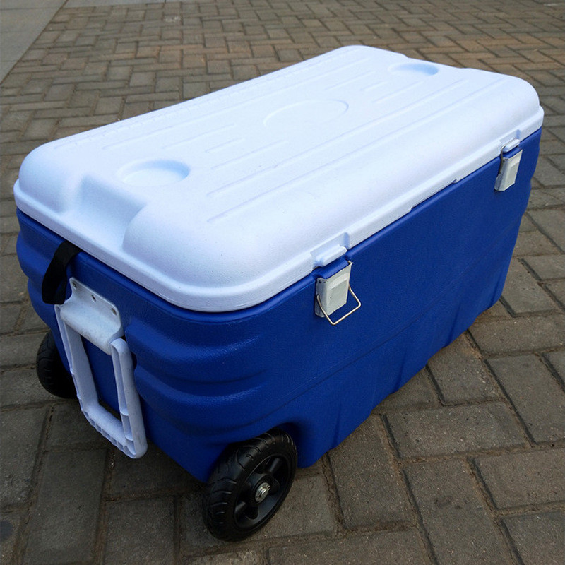 胖哥路亚海钓保温箱80l100l150l蓝色耐冲击带轻量化轮温箱冷藏箱