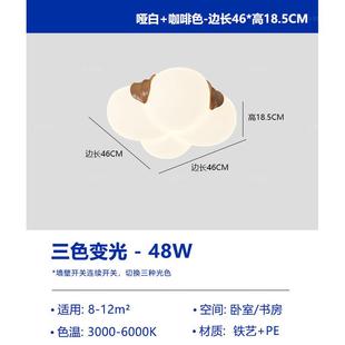 奶油风主卧花朵吸顶灯温馨大气泡泡网红灯具护眼家用餐厅吧台吊灯
