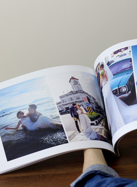 m20412寸横款软壳影集婚纱照杂志照片书毕业做相册制作宝宝纪念册