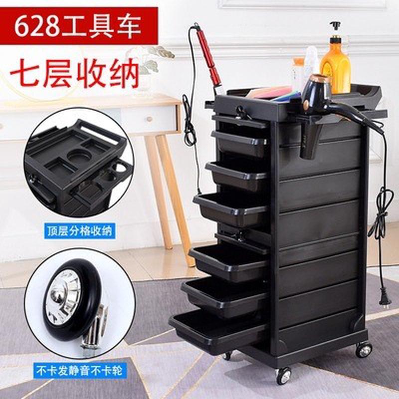 厂家直销发廊烫小推车理发店推车美容美发染置物架柜多功能工具柜