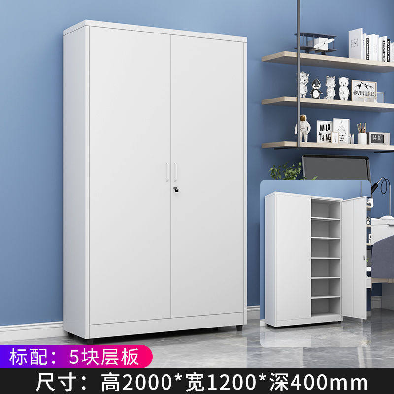 钢制铁皮储物柜家用单门夹缝阳台柜柜双门被褥杂物收纳柜防潮防水