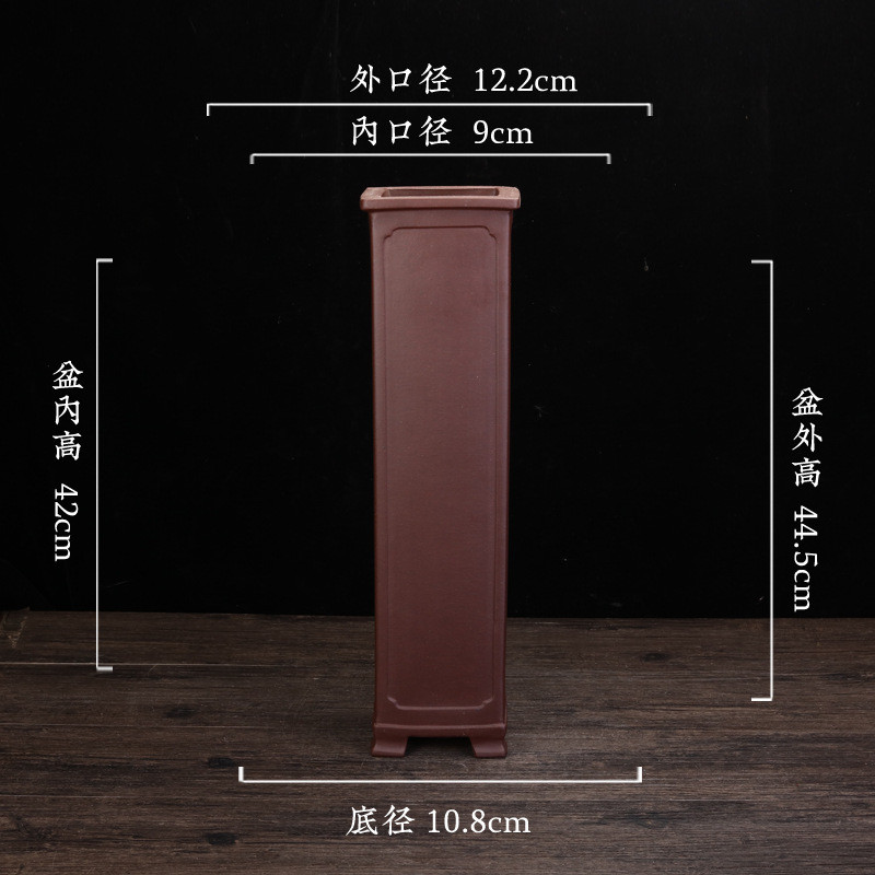 陶瓷紫砂兰花盆室内清雅四方花盆兰花盆兰花盆景花盆