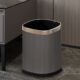 双层加厚款 桶 垃圾桶家用投风高颜值不锈钢圈大号客厅卧室直新中式