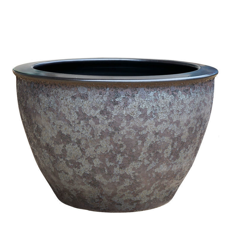 缸景德镇粗陶陶瓷鱼缸睡莲大水缸荷花大缸碗莲盆庭院仿石盆锦鲤