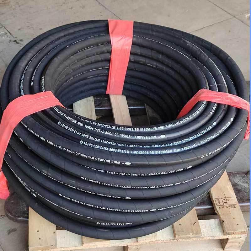 高压胶管dn25mm*1工程机械高压油管挖掘机耐热油管