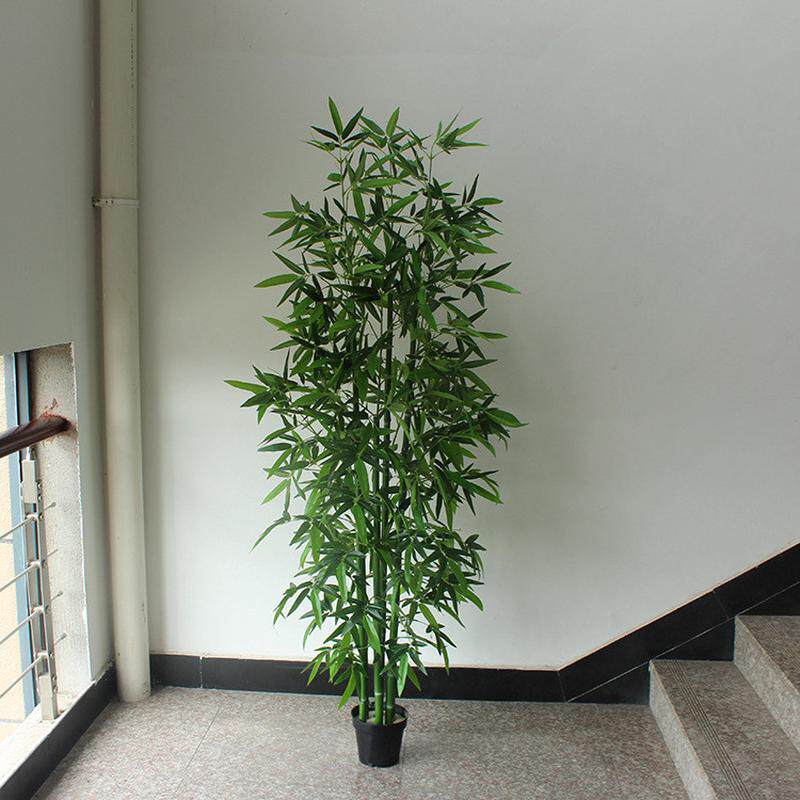 仿真竹子摆放树店铺橱窗绿植盆栽客厅假竹子仿真植物过道遮挡装饰