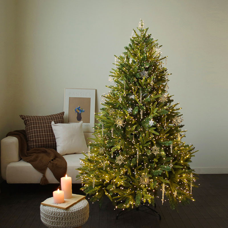 圣诞树家用加密套餐带灯发光大型摆件2024新款高级感ins风装饰diy