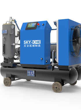 喷涂螺杆空压机工用小型移动式施4-22kw永磁变频二轮四轮工程机