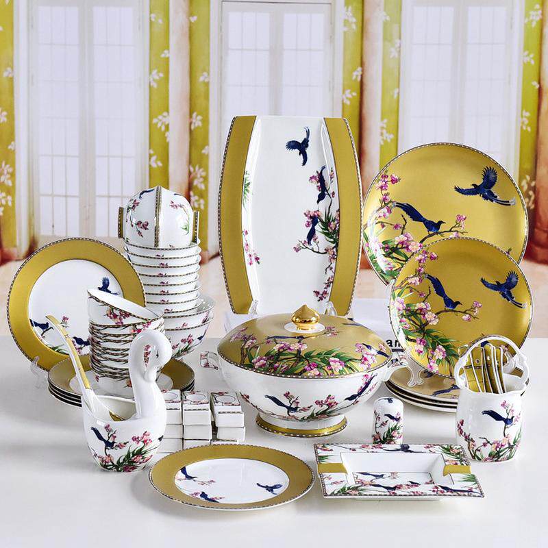 碗筷餐具套装 骨质瓷陶瓷餐具套装青花瓷碗套装 活动礼品