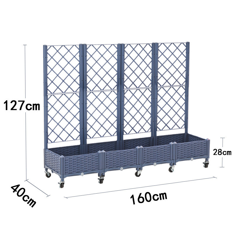 种菜家庭阳台长方形塑料蔬菜专用种植箱新款花盆特大花箱栅栏