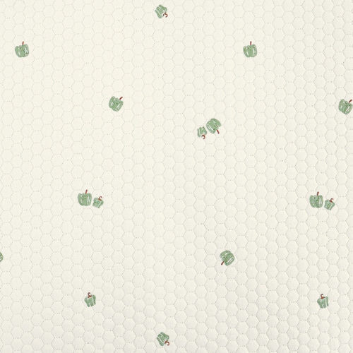 六边形印花秋冬面料夹丝夹棉布料空气层婴童家居服睡袋枕套面料