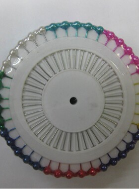 专业438珠光针彩色珠光针盒装珠光针彩色珍珠大头针