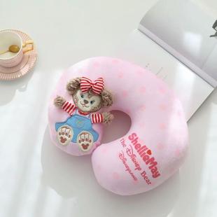 卡通可爱达菲雪莉旅行芭蕾兔u型枕头玫飞机u形颈枕0.4