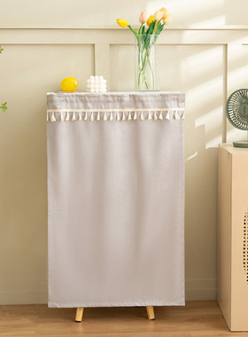 ce2q批发电视柜遮挡帘滑轨梳妆台镜子轨道式布帘置物架橱柜杂物拉