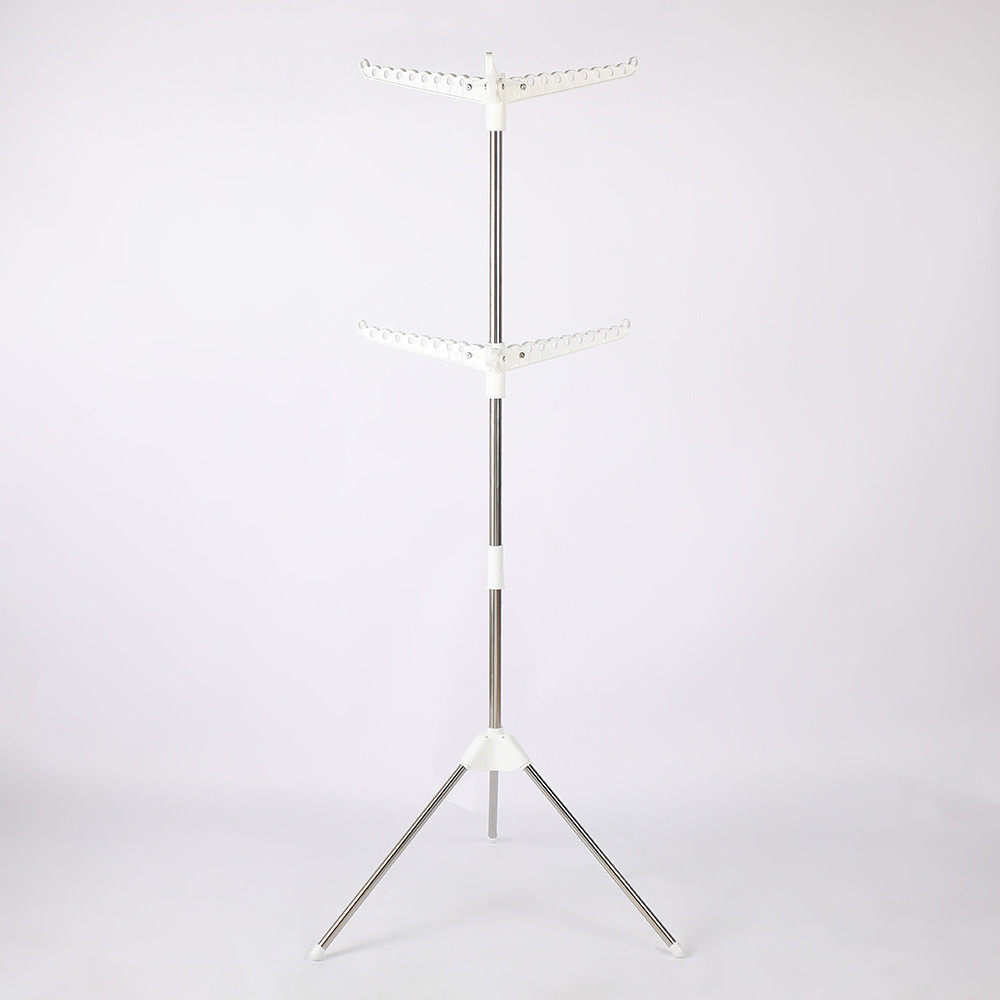 折叠晾衣架 阳台卧室晾衣杆落地衣架 旅行小型简易加固室内便携式