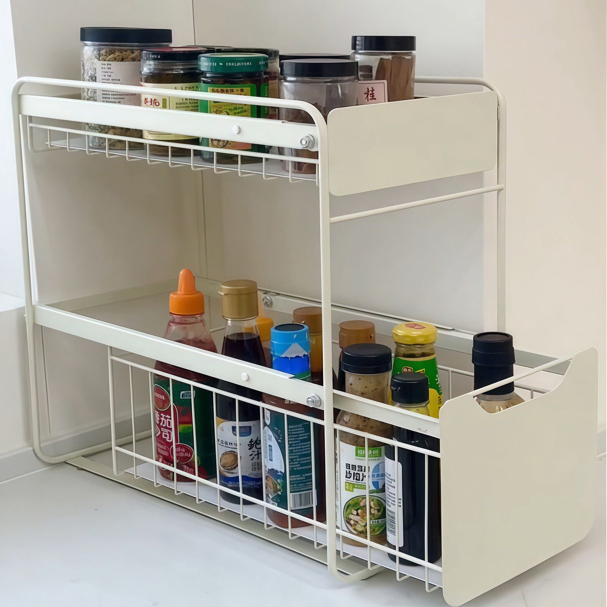 多功能厨房置物架台面落地多层调味料蔬菜油盐酱醋收纳挂件储物柜,厨房/烹饪用具,厨房置物架/置物柜/角架,淘宝优惠券,粉丝福利购,淘宝优惠卷