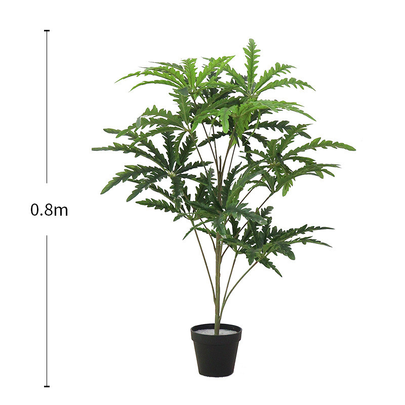 仿真绿植仿真木新款北欧假植物盆栽树服装店铺装饰盆景孔雀孔雀木