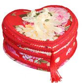 布艺升级手工新款 针线盒套装 婚庆用品结婚陪嫁百宝箱现货直销