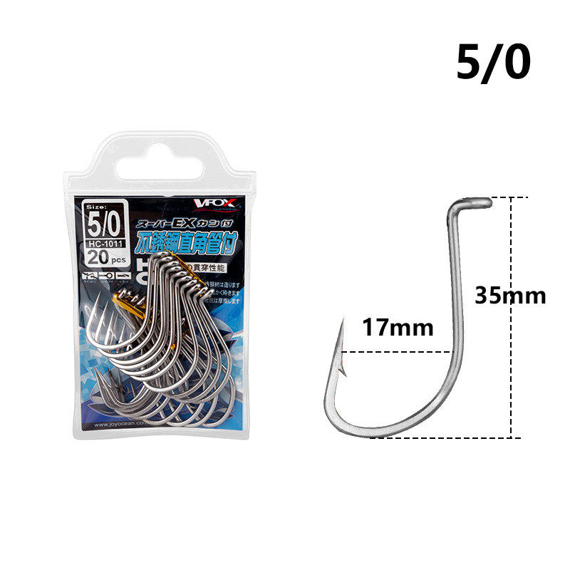 不锈钢直角管付钩千又钩锋利海钓船钓太刀鱼牙带鱼钩带鱼串钩钓组