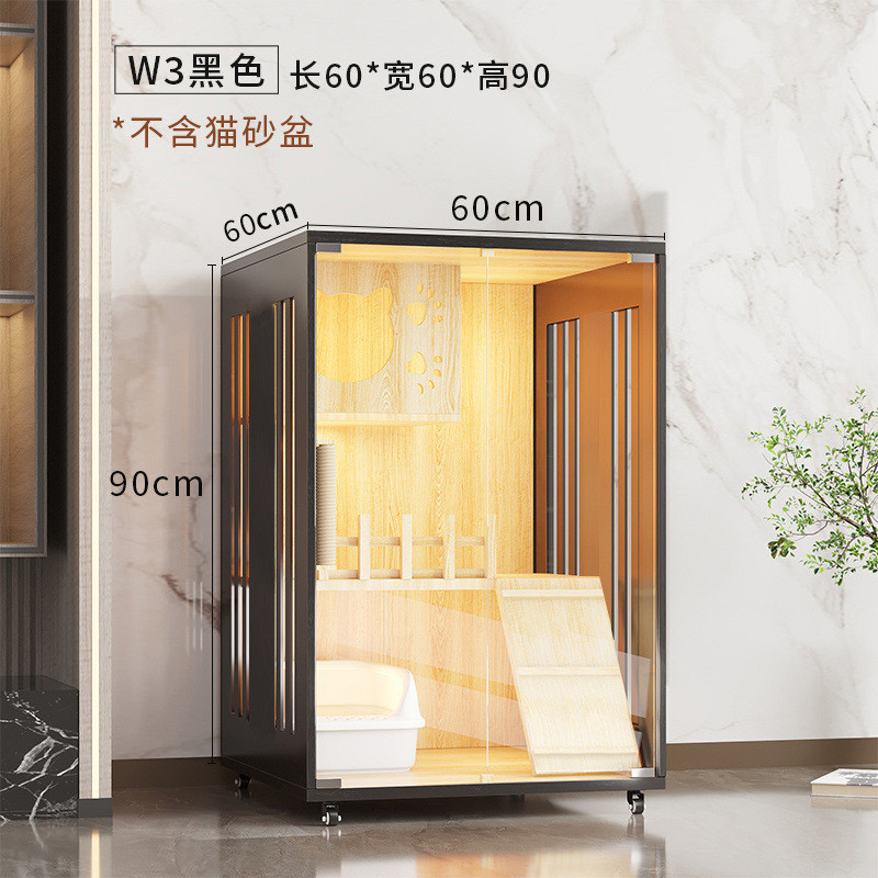猫别墅家用实木大空间超大号猫笼猫舍室内笼猫窝猫柜现货工厂供应
