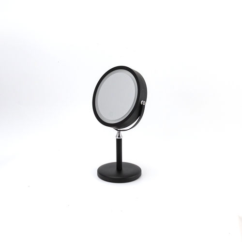 led化妆镜带灯折叠梳妆镜子放大便携美容台式公主镜充电双面镜子