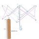 毛线伞架伞撑手摇调解伞架器可旋转线轴编织工具绕线机配套绕线
