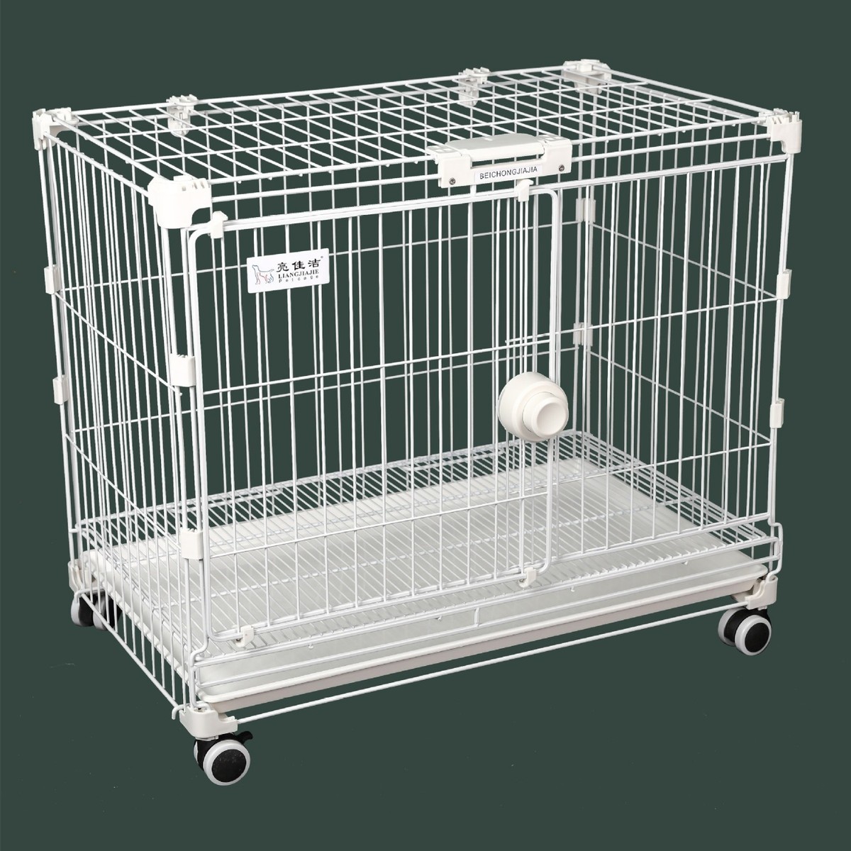 diy狗笼宠物用品方扣笼多功能宠物笼推拉式可叠层经济款小型犬