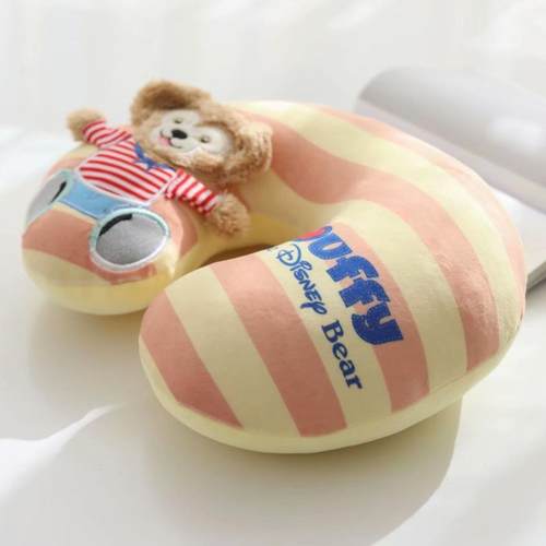 卡通可爱达菲雪莉玫芭蕾兔U型枕头旅行飞机U形颈枕0.4