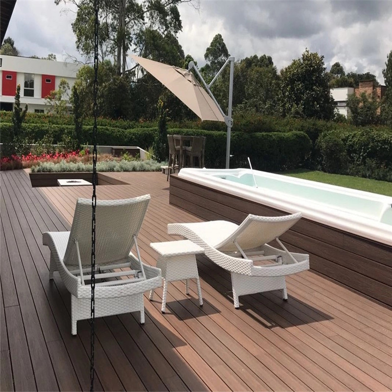 拓普森厂家批发木塑材料wpc户外pe生态木二代实心共挤塑木地板