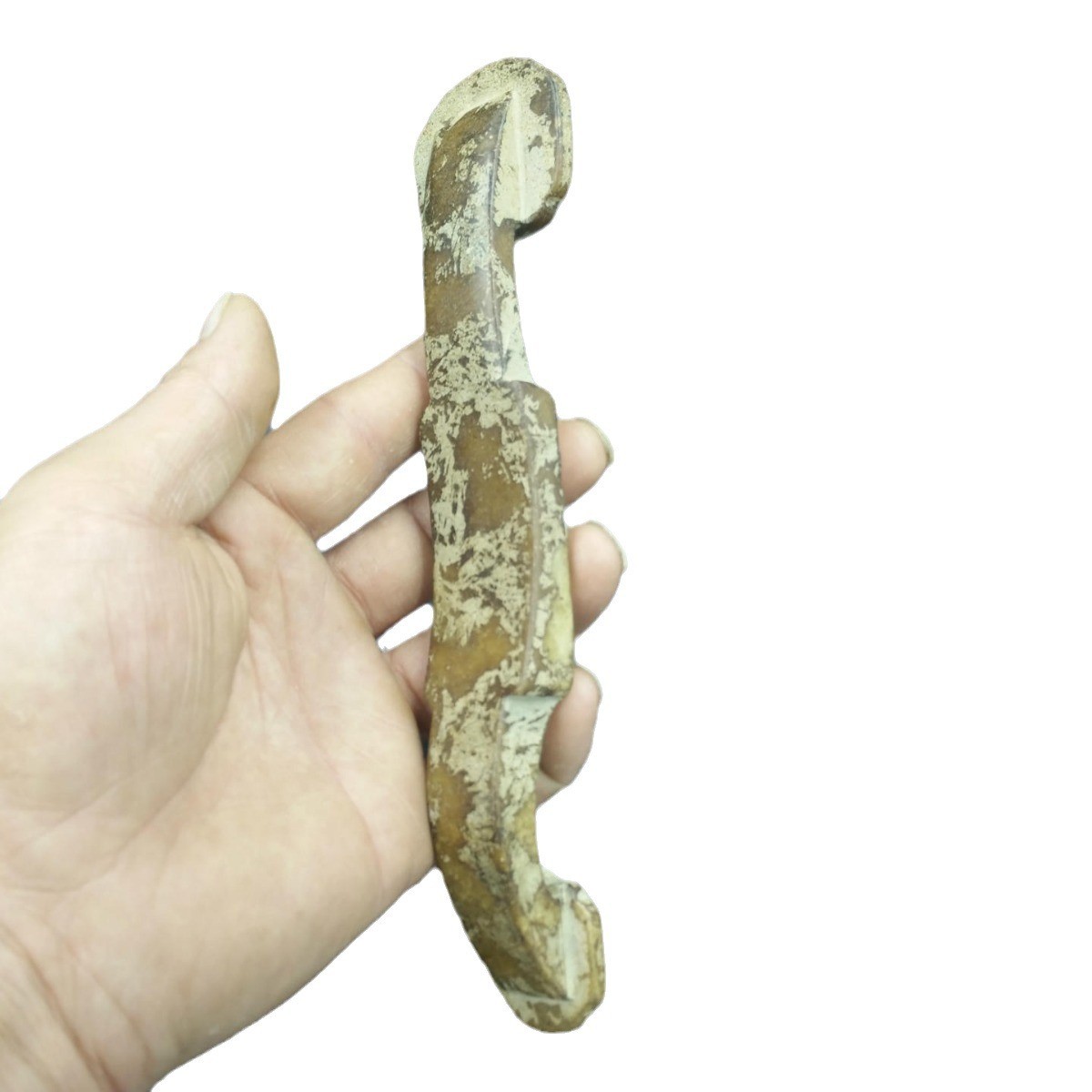 厂家直销古玩收藏岫玉仿古古玩旧如意摆件做杂项玉器摆件批发