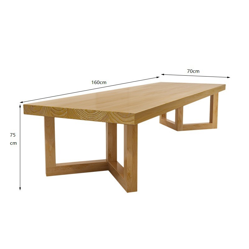 实木会议桌现代简约办公桌培训洽谈大型桌椅组合电脑桌书桌长条桌
