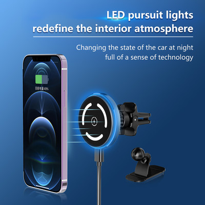 热销jlm magsafe wireless fast charger  15w car charger