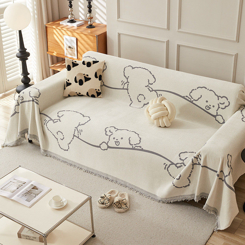 沙发巾四季通用卡通沙发盖布雪尼尔全包沙发套罩毯子现代北欧简约,居家布艺,沙发垫,淘宝优惠券,粉丝福利购,淘宝优惠卷