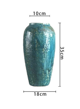 新中式禅意陶瓷花瓶仿真绿植插花样板间茶室摆件桌面玄关软装装饰