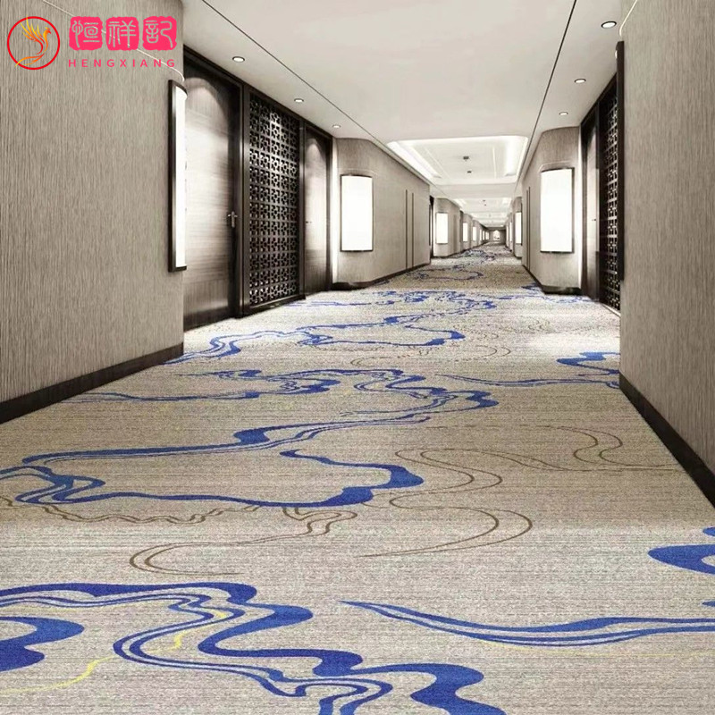 阻燃耐磨加厚商用地垫酒店宾馆房间公司办公室满铺多色花纹地毯批
