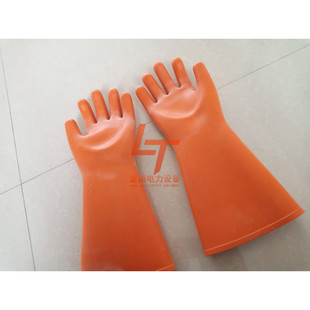 热销35kv带电作业用绝缘手套橡胶绝缘电工手套高压防电橡胶手套