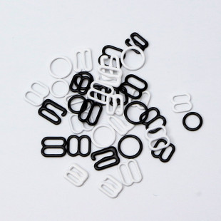 2.5cm品质直 热销调节扣黑白两色规格齐全0字8字9字厂家直销0.6cm