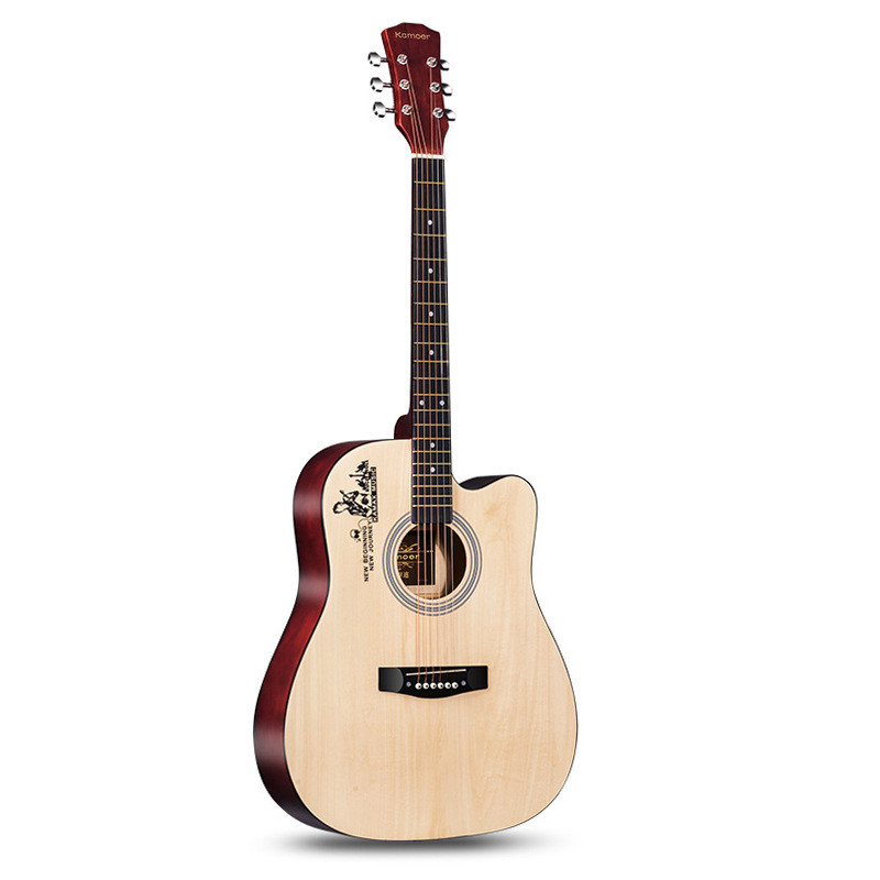 38源头41寸哑光民谣木吉他初学者入门级练习琴吉他椴木寸工厂直销