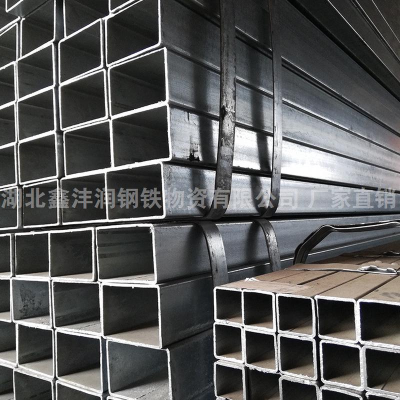 热销矩武汉现货热镀锌方管q355b钢材型材无缝湖北管方通q235b冷弯