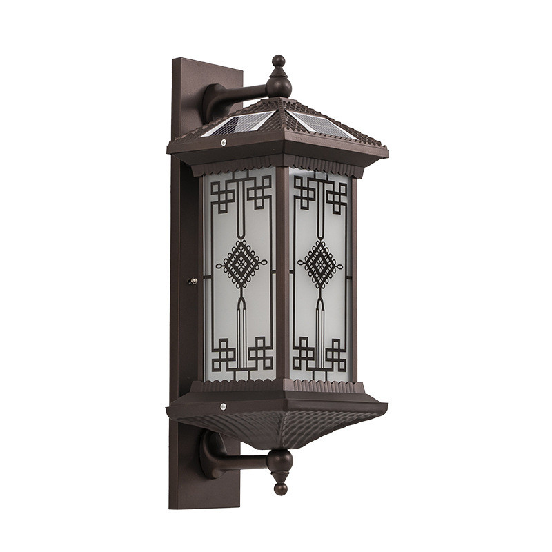 led太阳能中国结壁灯公园景观照明装饰灯外墙新中式庭院氛围灯