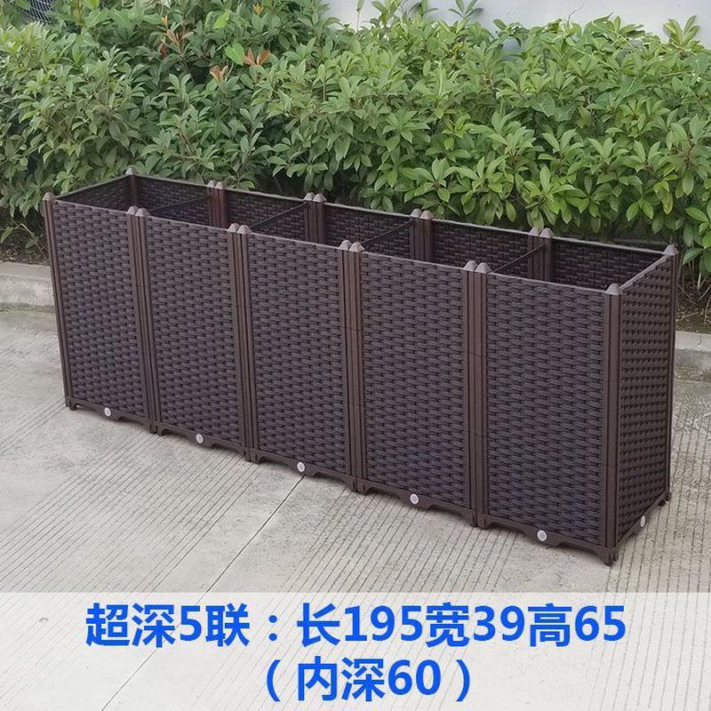 代阳台种菜盆种植箱特大塑料花盆长方形蔬菜家庭花槽设备包邮