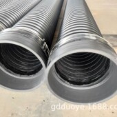 钢带增强pe螺旋波纹管排污管埋地黑色聚乙烯pe波纹管500规格齐全