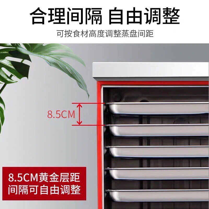 蒸饭车家用小型2盘3盘4全自动6盘220v商用电蒸箱燃气蒸饭柜盘蒸柜