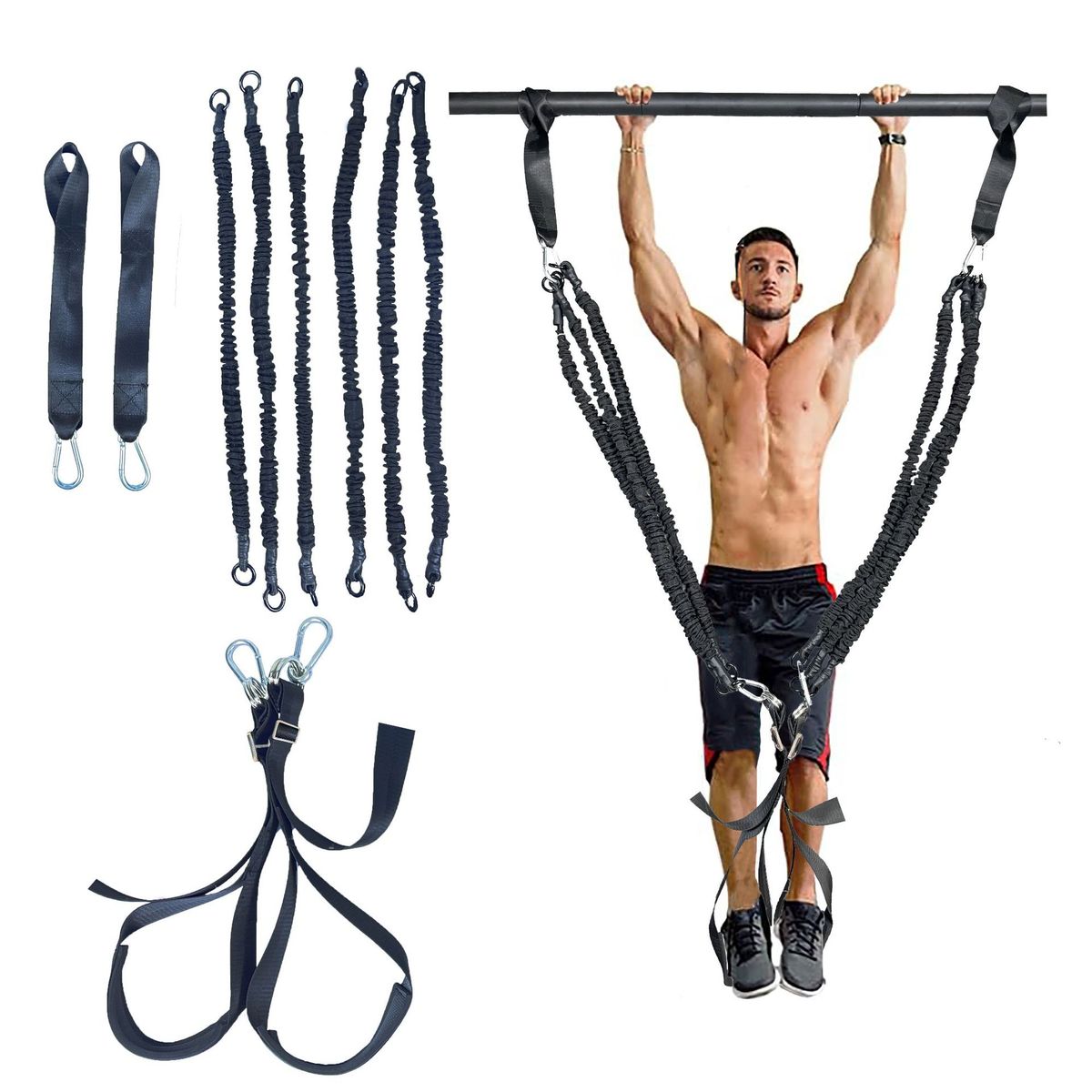 引体向上辅助带辅助弹力带家用健身单杠拉力带