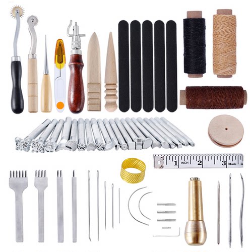 59件套59pcs皮革工具套装手组合皮革皮具手工diy套装手工皮艺缝
