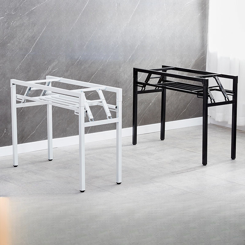 折叠桌架子长桌双层桌架铁架桌子腿单层桌腿简易餐桌白色支何之章