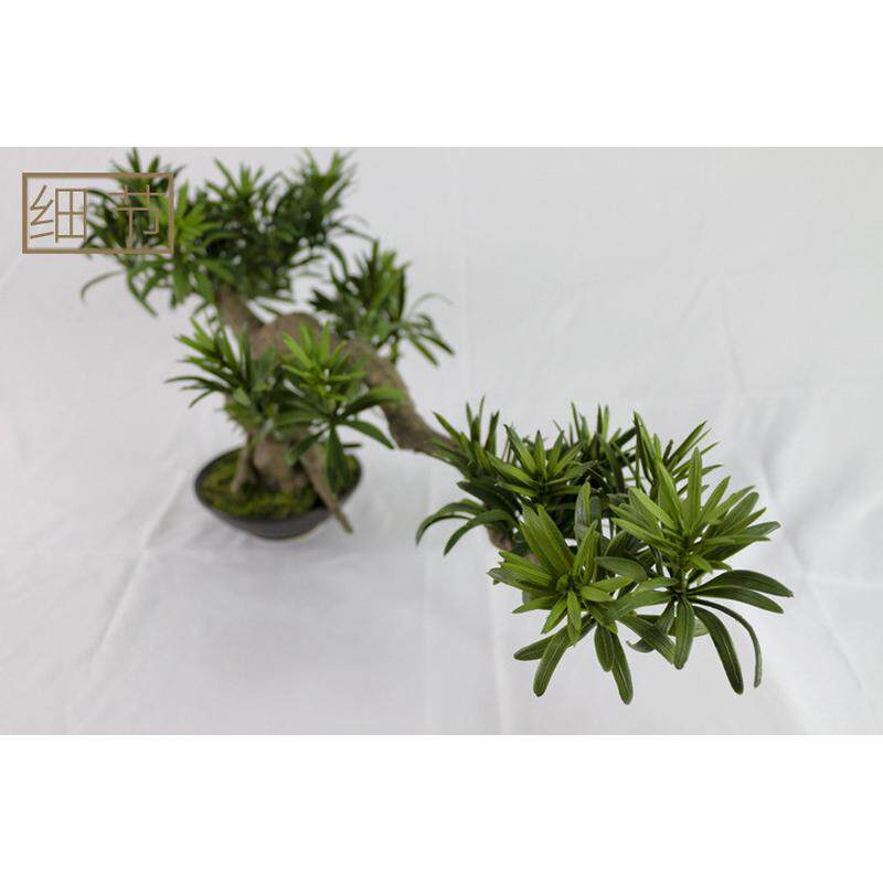仿真植物仿真罗汉松迎客松仿真盆栽室内摆件盆景盆栽迷你批发