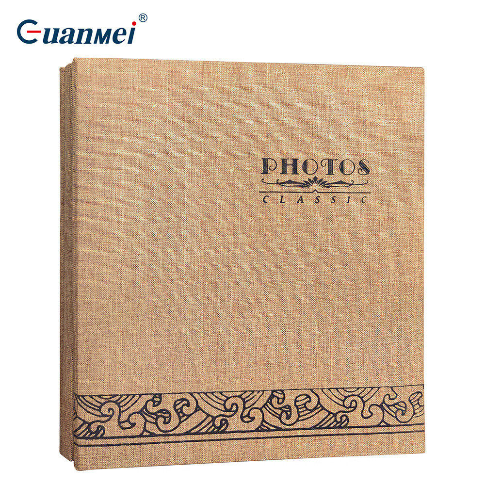 广美工厂封面麻布复古相簿古风礼品diy影集寸覆膜A5自粘相册出口