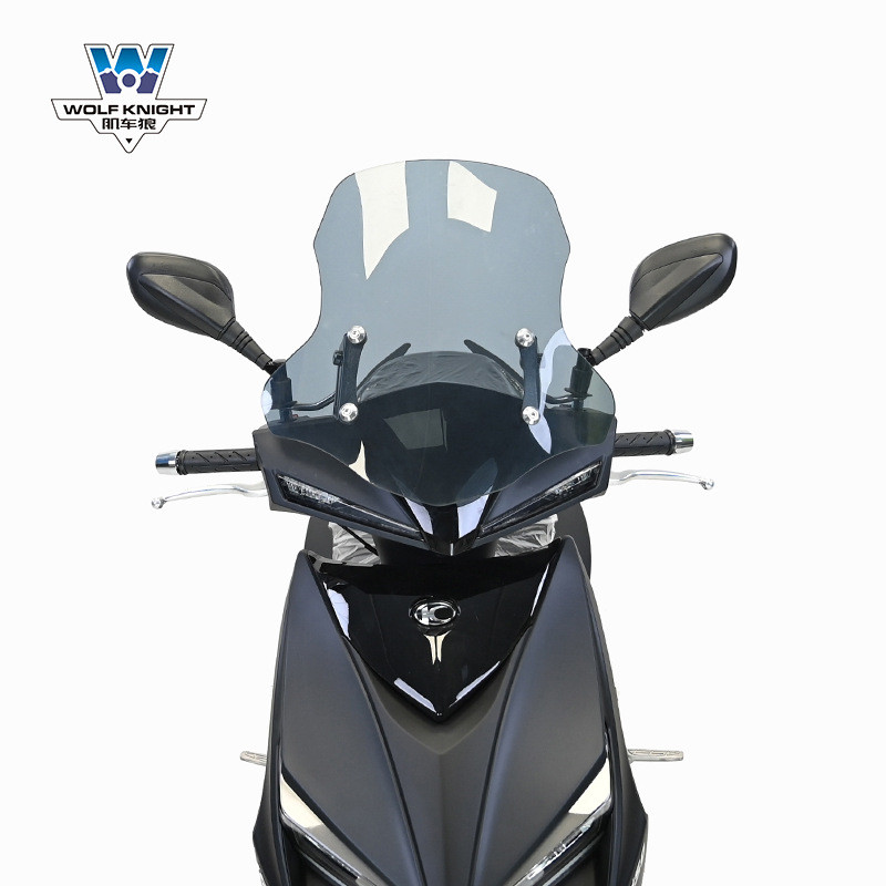 热销肌车踏板适用新光阳弯道150挡风玻璃风挡可调前风挡板狼改装